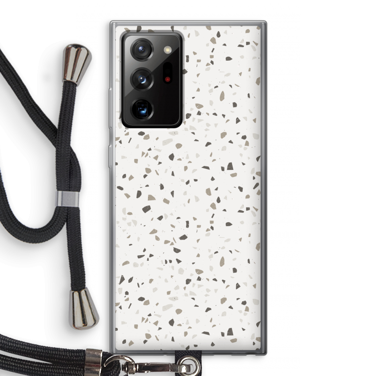 Terrazzo N°14: Samsung Galaxy Note 20 Ultra / Note 20 Ultra 5G Transparant Hoesje met koord