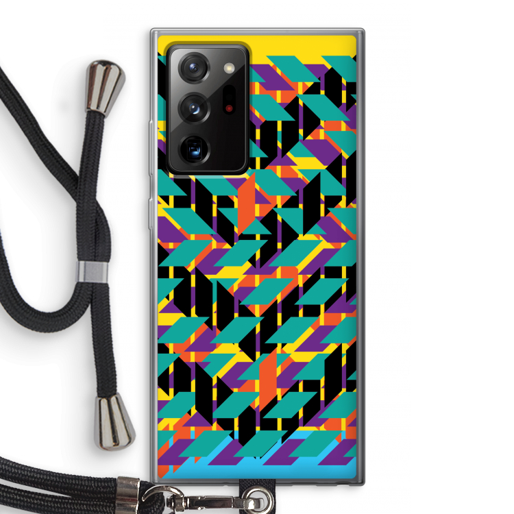 Skew Bee 1: Samsung Galaxy Note 20 Ultra / Note 20 Ultra 5G Transparant Hoesje met koord
