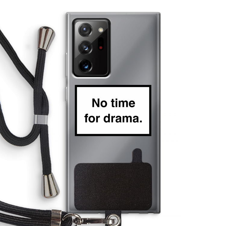 No drama: Samsung Galaxy Note 20 Ultra / Note 20 Ultra 5G Transparant Hoesje met koord