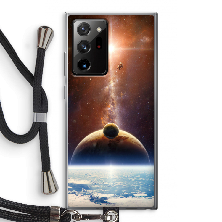 Omicron 2019: Samsung Galaxy Note 20 Ultra / Note 20 Ultra 5G Transparant Hoesje met koord
