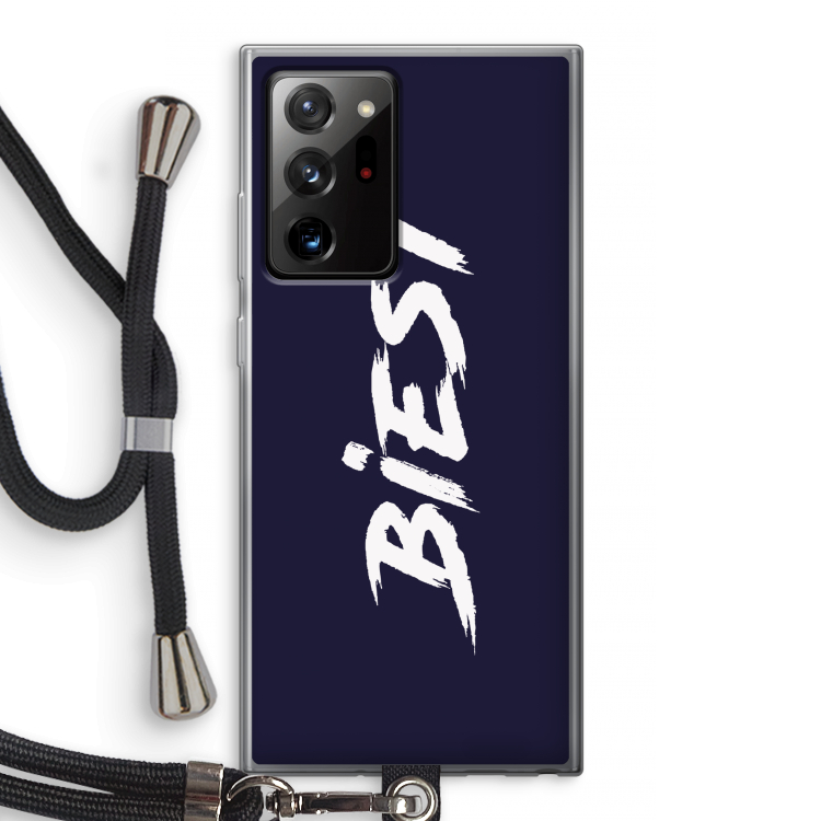 Biest: Samsung Galaxy Note 20 Ultra / Note 20 Ultra 5G Transparant Hoesje met koord