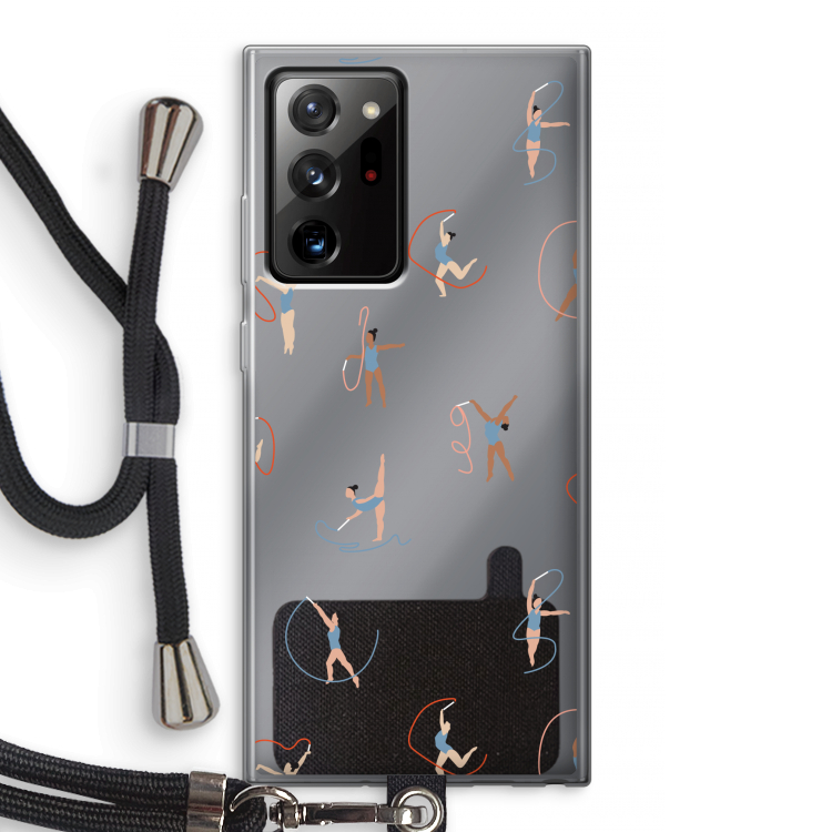 Dancing #3: Samsung Galaxy Note 20 Ultra / Note 20 Ultra 5G Transparant Hoesje met koord