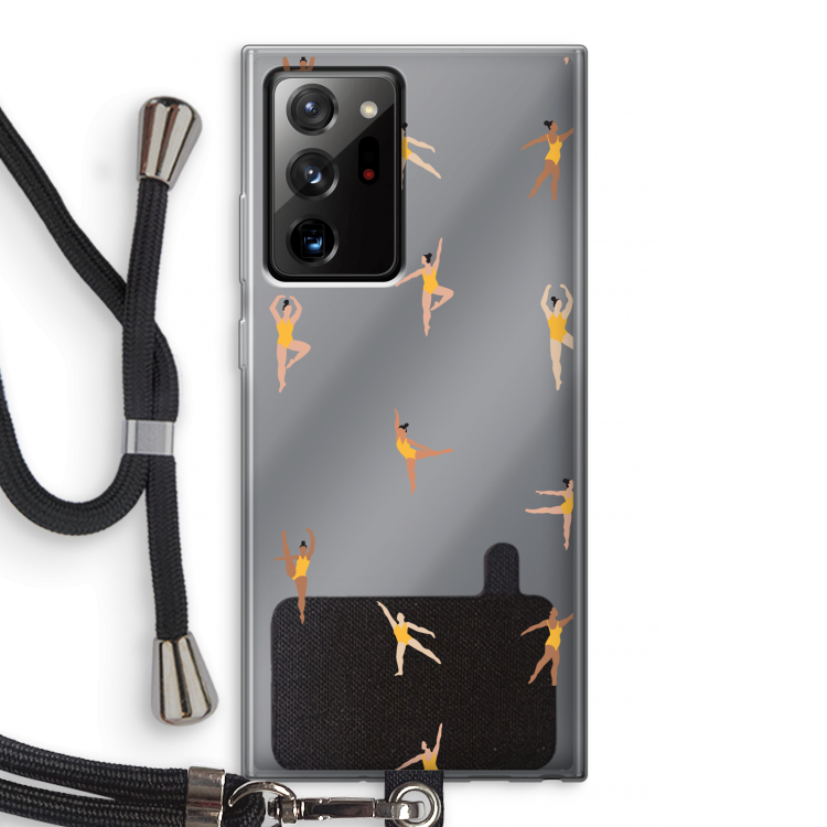 Dans #2: Samsung Galaxy Note 20 Ultra / Note 20 Ultra 5G Transparant Hoesje met koord