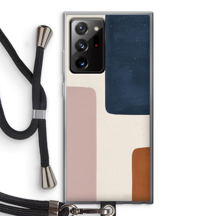 Geo #5: Samsung Galaxy Note 20 Ultra / Note 20 Ultra 5G Transparant Hoesje met koord