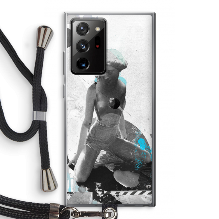 I will not feel a thing: Samsung Galaxy Note 20 Ultra / Note 20 Ultra 5G Transparant Hoesje met koord