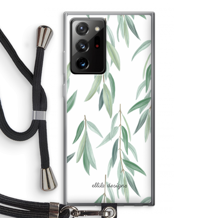 Branch up your life: Samsung Galaxy Note 20 Ultra / Note 20 Ultra 5G Transparant Hoesje met koord