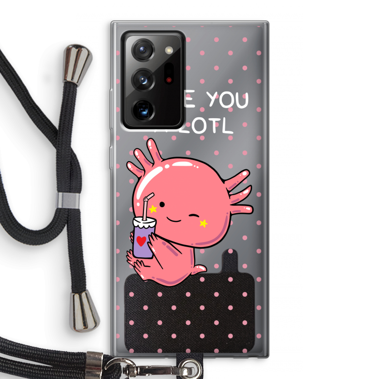 Love You A Lotl: Samsung Galaxy Note 20 Ultra / Note 20 Ultra 5G Transparant Hoesje met koord
