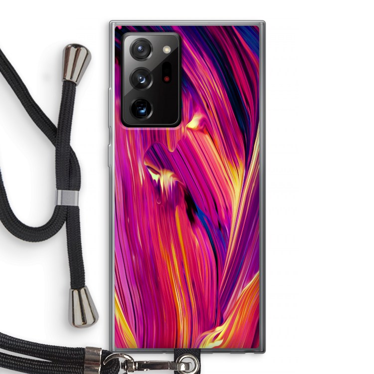 Phoenix: Samsung Galaxy Note 20 Ultra / Note 20 Ultra 5G Transparant Hoesje met koord
