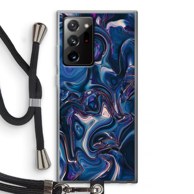 Mirrored Mirage: Samsung Galaxy Note 20 Ultra / Note 20 Ultra 5G Transparant Hoesje met koord