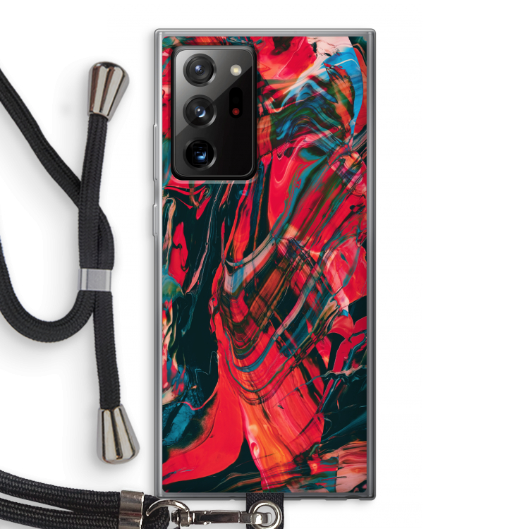 Endless Descent: Samsung Galaxy Note 20 Ultra / Note 20 Ultra 5G Transparant Hoesje met koord