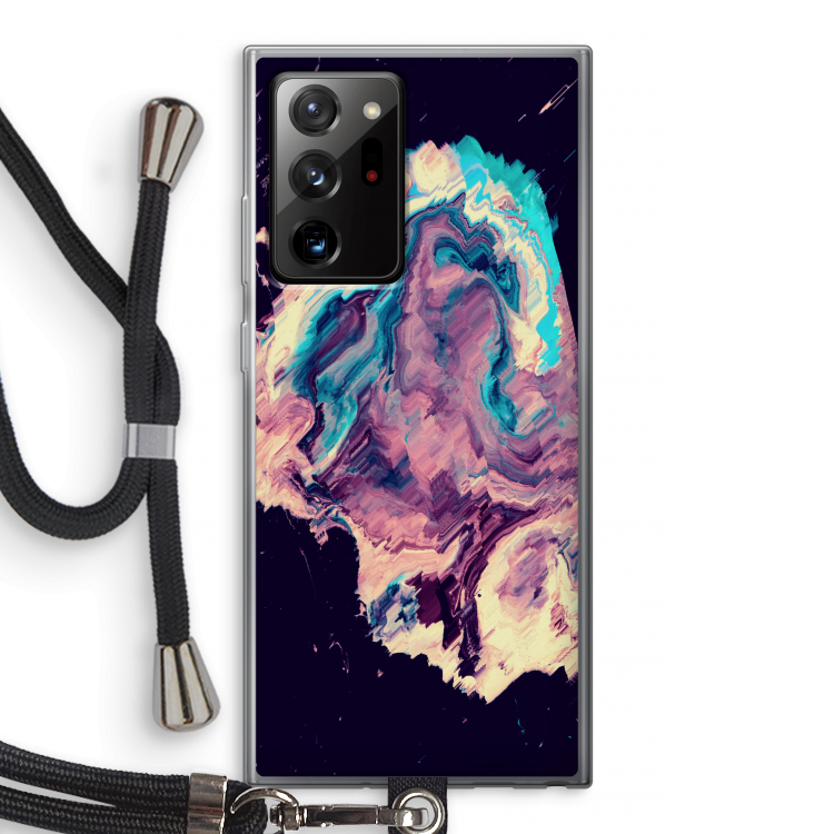 Cosmic Silence: Samsung Galaxy Note 20 Ultra / Note 20 Ultra 5G Transparant Hoesje met koord