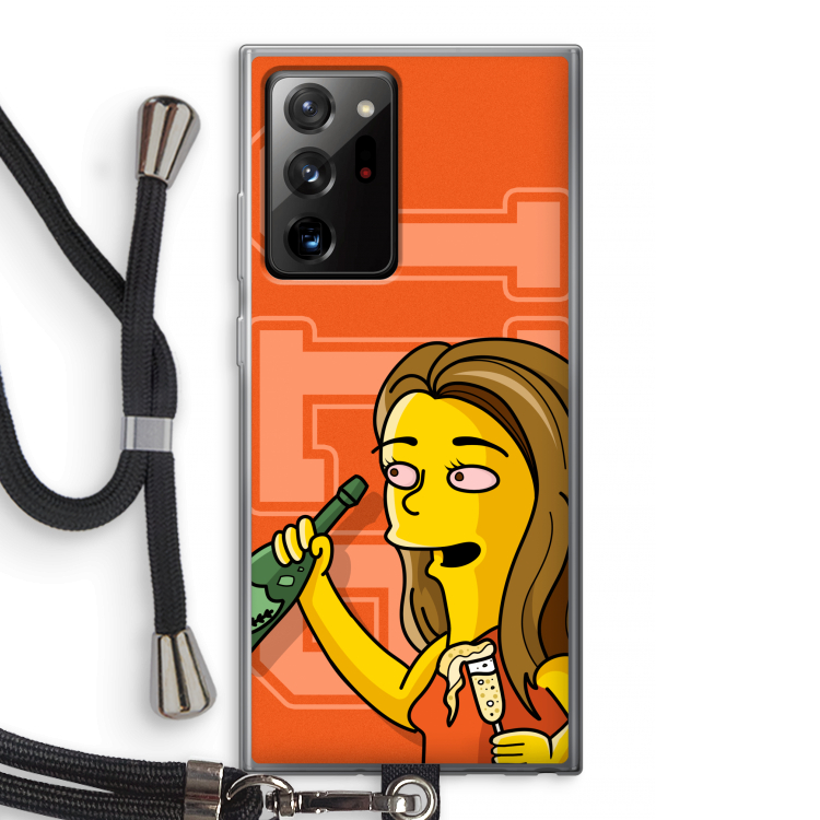 Jamie Lee Simpson: Samsung Galaxy Note 20 Ultra / Note 20 Ultra 5G Transparant Hoesje met koord