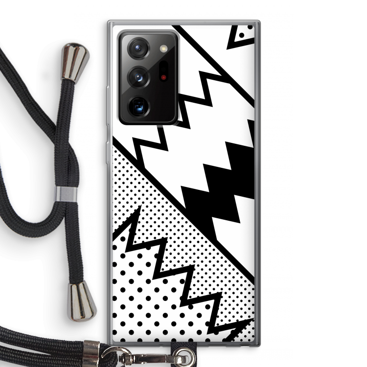 Pop Art #5: Samsung Galaxy Note 20 Ultra / Note 20 Ultra 5G Transparant Hoesje met koord
