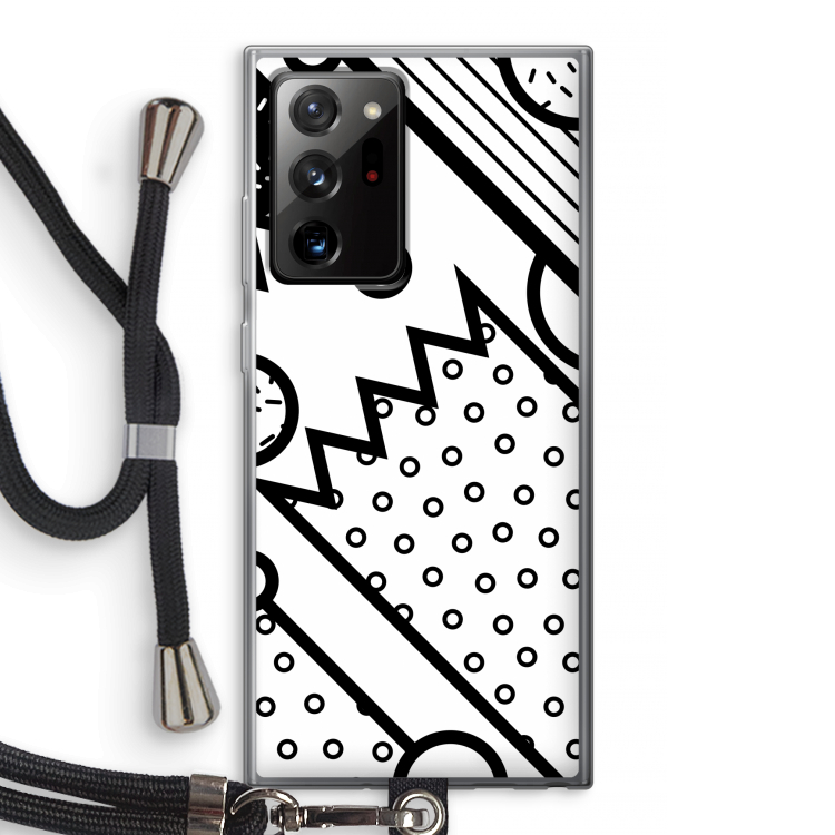Pop Art #4: Samsung Galaxy Note 20 Ultra / Note 20 Ultra 5G Transparant Hoesje met koord