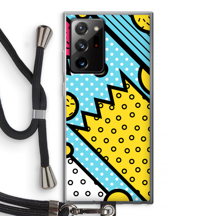 Pop Art #1: Samsung Galaxy Note 20 Ultra / Note 20 Ultra 5G Transparant Hoesje met koord