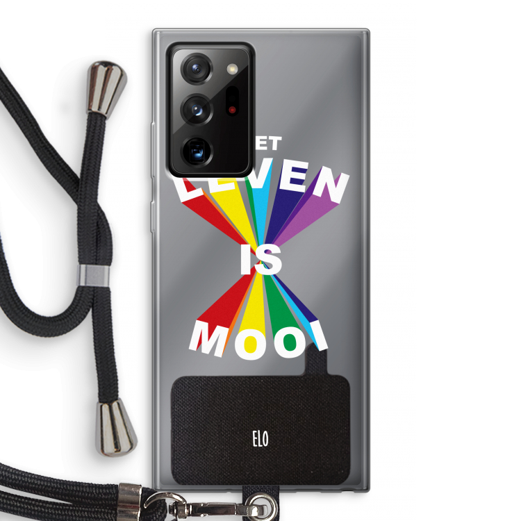 Het Leven Is Mooi: Samsung Galaxy Note 20 Ultra / Note 20 Ultra 5G Transparant Hoesje met koord