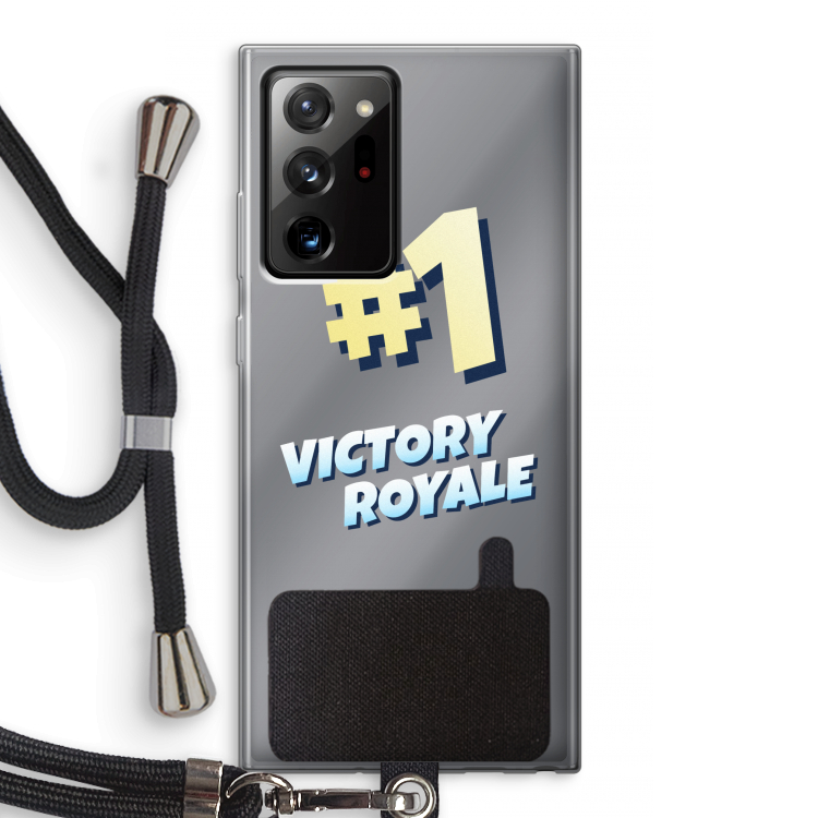 Victory Royale: Samsung Galaxy Note 20 Ultra / Note 20 Ultra 5G Transparant Hoesje met koord