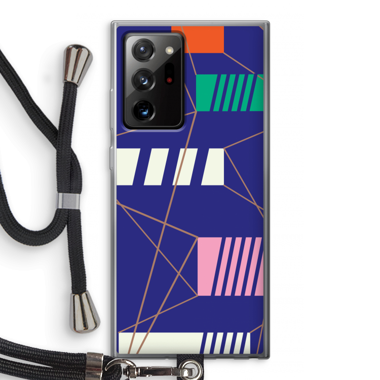 Gestalte 5: Samsung Galaxy Note 20 Ultra / Note 20 Ultra 5G Transparant Hoesje met koord