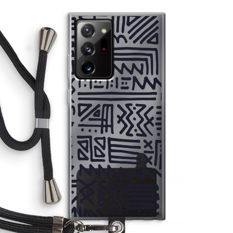 Marrakech print: Samsung Galaxy Note 20 Ultra / Note 20 Ultra 5G Transparant Hoesje met koord