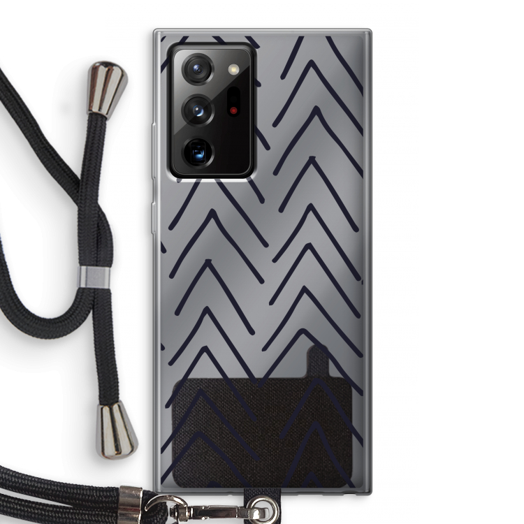 Marrakech Arrows: Samsung Galaxy Note 20 Ultra / Note 20 Ultra 5G Transparant Hoesje met koord