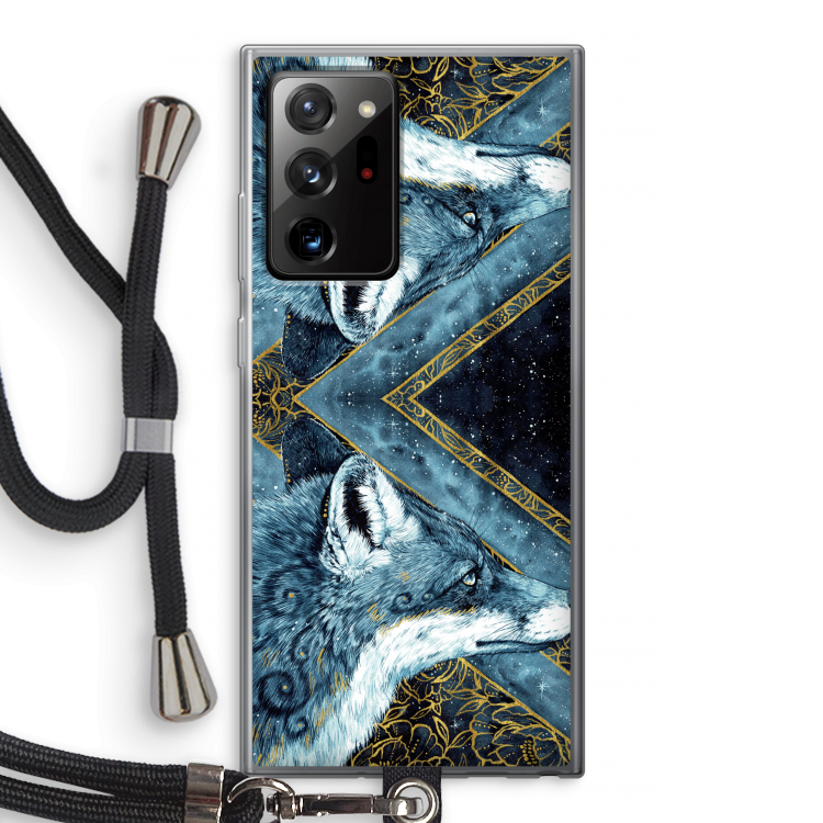 Golden Fox: Samsung Galaxy Note 20 Ultra / Note 20 Ultra 5G Transparant Hoesje met koord