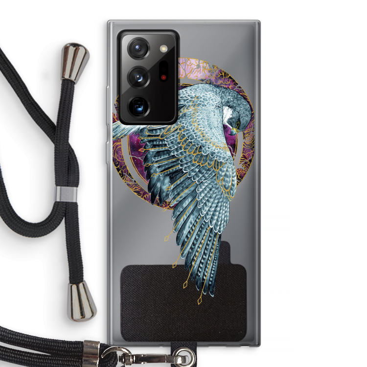 Golden Falcon: Samsung Galaxy Note 20 Ultra / Note 20 Ultra 5G Transparant Hoesje met koord
