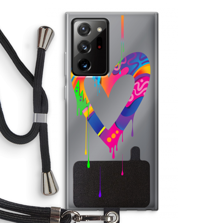 Melts My Heart: Samsung Galaxy Note 20 Ultra / Note 20 Ultra 5G Transparant Hoesje met koord