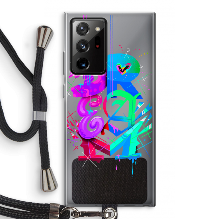 Dream: Samsung Galaxy Note 20 Ultra / Note 20 Ultra 5G Transparant Hoesje met koord