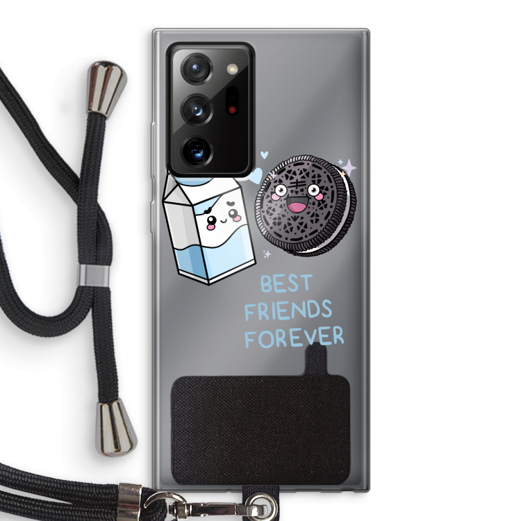Best Friend Forever: Samsung Galaxy Note 20 Ultra / Note 20 Ultra 5G Transparant Hoesje met koord