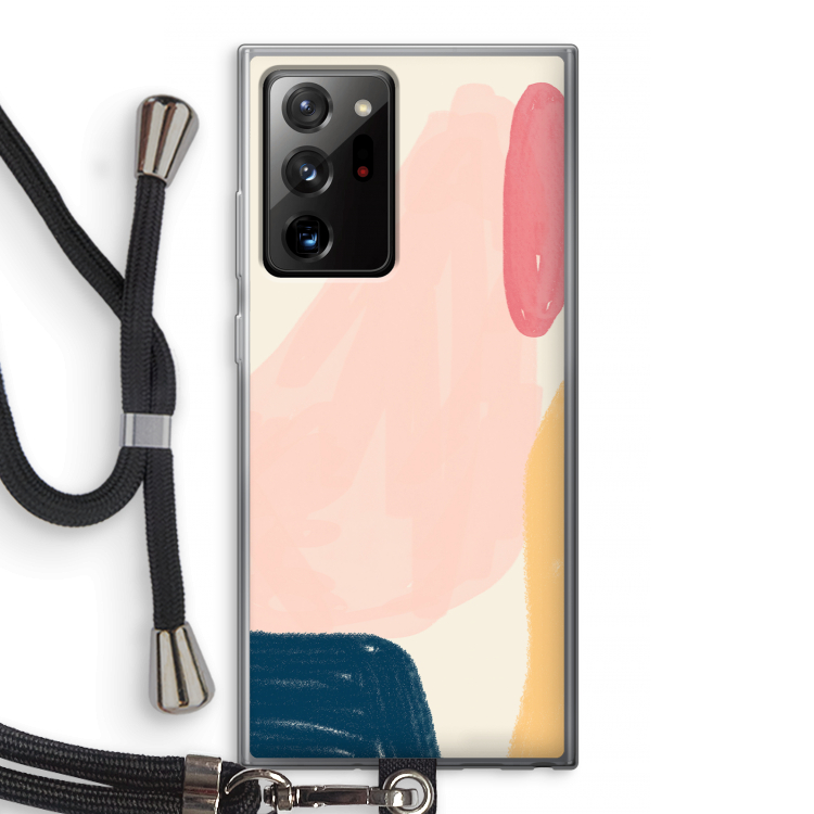 Saturday Flow: Samsung Galaxy Note 20 Ultra / Note 20 Ultra 5G Transparant Hoesje met koord