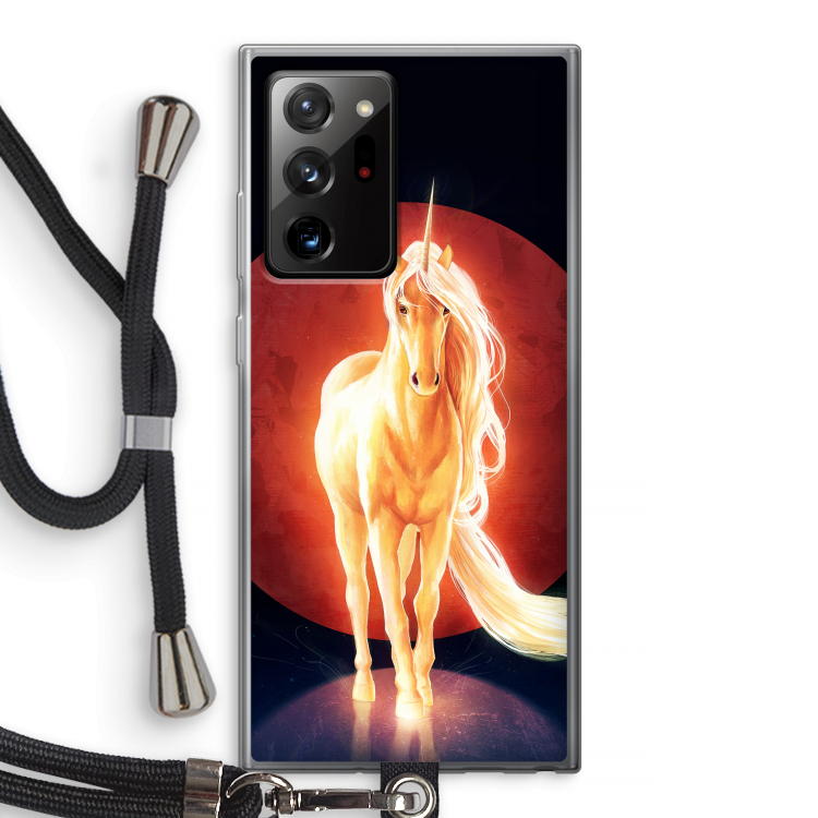 Last Unicorn: Samsung Galaxy Note 20 Ultra / Note 20 Ultra 5G Transparant Hoesje met koord