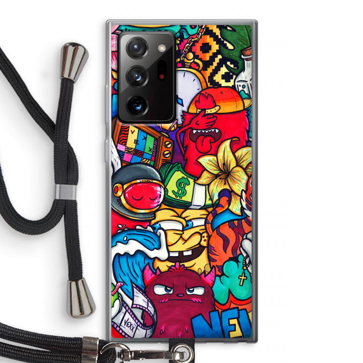 No Rules: Samsung Galaxy Note 20 Ultra / Note 20 Ultra 5G Transparant Hoesje met koord