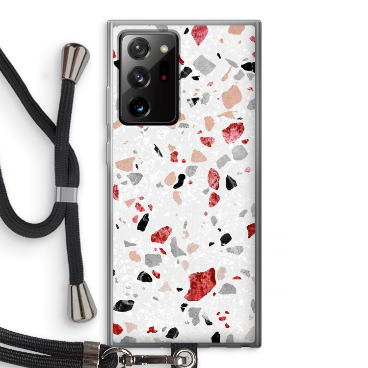 Terrazzo N°12: Samsung Galaxy Note 20 Ultra / Note 20 Ultra 5G Transparant Hoesje met koord