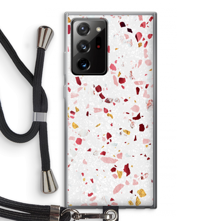 Terrazzo N°9: Samsung Galaxy Note 20 Ultra / Note 20 Ultra 5G Transparant Hoesje met koord
