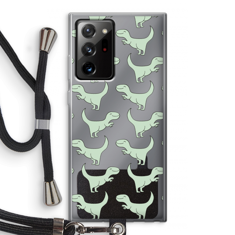 Dinos: Samsung Galaxy Note 20 Ultra / Note 20 Ultra 5G Transparant Hoesje met koord
