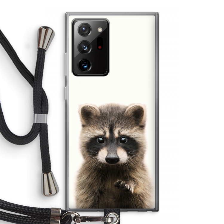Rocco: Samsung Galaxy Note 20 Ultra / Note 20 Ultra 5G Transparant Hoesje met koord