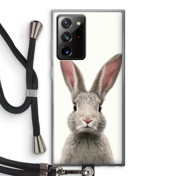 Daisy: Samsung Galaxy Note 20 Ultra / Note 20 Ultra 5G Transparant Hoesje met koord