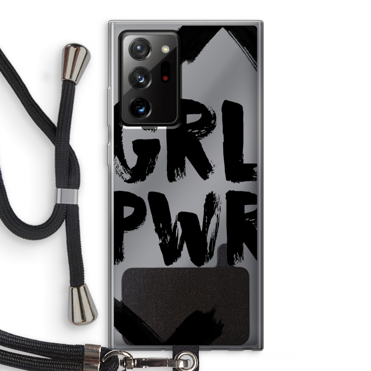Girl Power #2: Samsung Galaxy Note 20 Ultra / Note 20 Ultra 5G Transparant Hoesje met koord