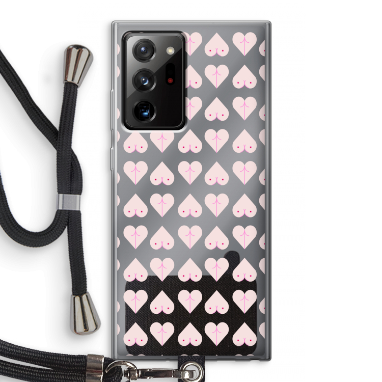Ass 'n Titties: Samsung Galaxy Note 20 Ultra / Note 20 Ultra 5G Transparant Hoesje met koord