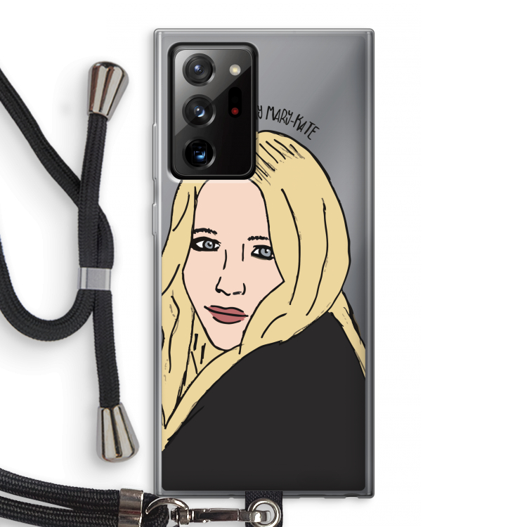 Mary Kate: Samsung Galaxy Note 20 Ultra / Note 20 Ultra 5G Transparant Hoesje met koord