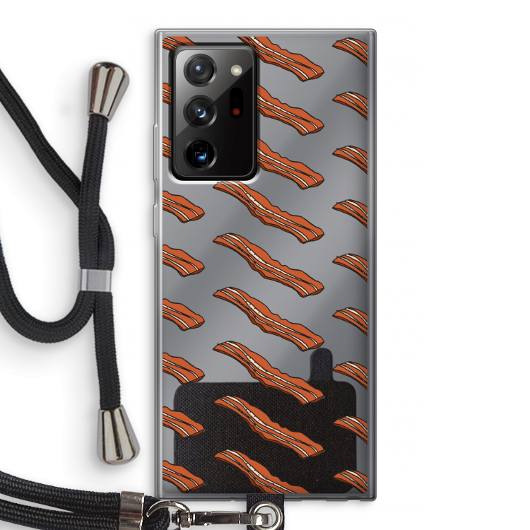Bacon to my eggs #2: Samsung Galaxy Note 20 Ultra / Note 20 Ultra 5G Transparant Hoesje met koord