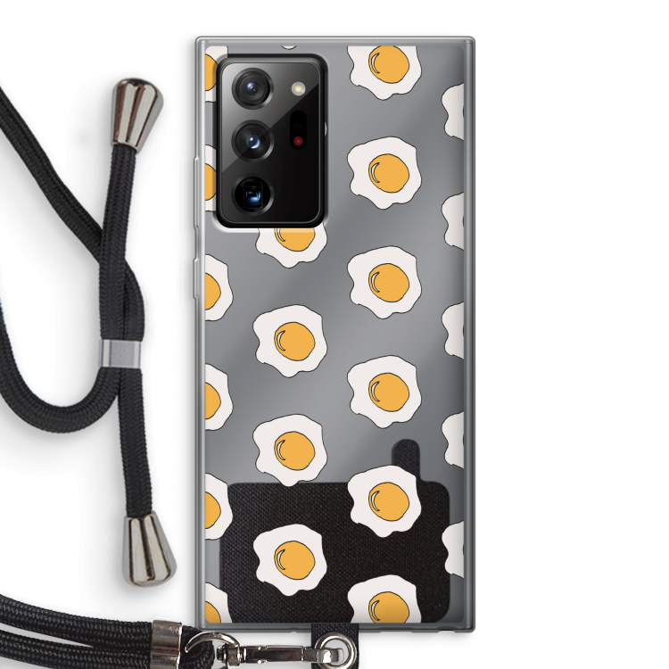 Bacon to my eggs #1: Samsung Galaxy Note 20 Ultra / Note 20 Ultra 5G Transparant Hoesje met koord