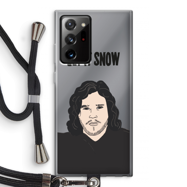 Let It Snow: Samsung Galaxy Note 20 Ultra / Note 20 Ultra 5G Transparant Hoesje met koord