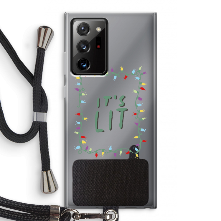 It's Lit: Samsung Galaxy Note 20 Ultra / Note 20 Ultra 5G Transparant Hoesje met koord