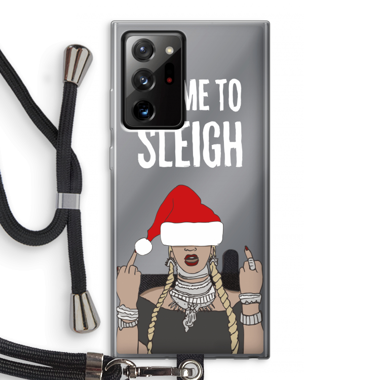 Came To Sleigh: Samsung Galaxy Note 20 Ultra / Note 20 Ultra 5G Transparant Hoesje met koord
