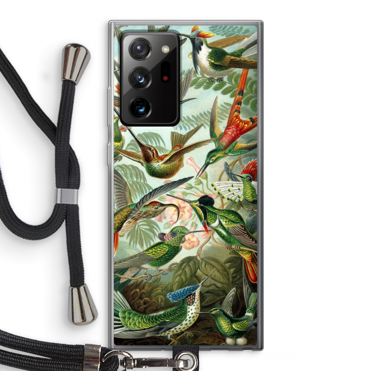 Haeckel Trochilidae: Samsung Galaxy Note 20 Ultra / Note 20 Ultra 5G Transparant Hoesje met koord