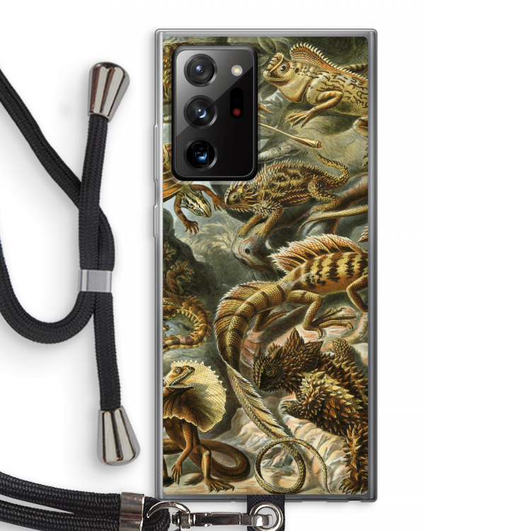 Haeckel Lacertilia: Samsung Galaxy Note 20 Ultra / Note 20 Ultra 5G Transparant Hoesje met koord