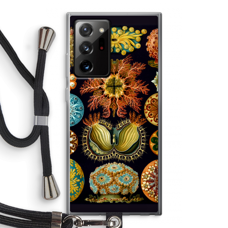 Haeckel Ascidiae: Samsung Galaxy Note 20 Ultra / Note 20 Ultra 5G Transparant Hoesje met koord