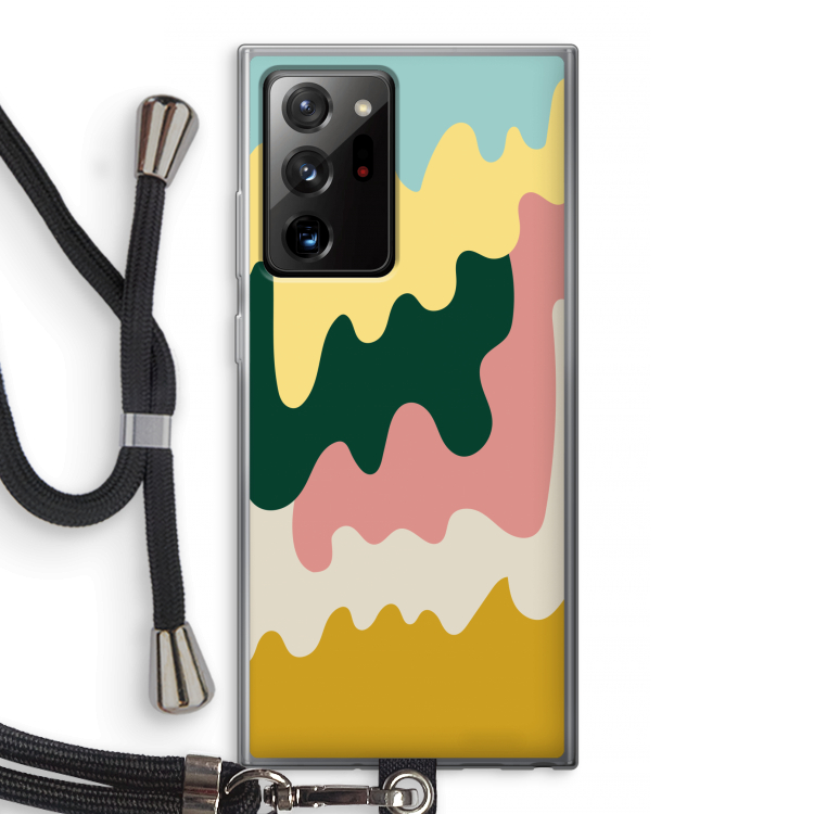 Baar B: Samsung Galaxy Note 20 Ultra / Note 20 Ultra 5G Transparant Hoesje met koord