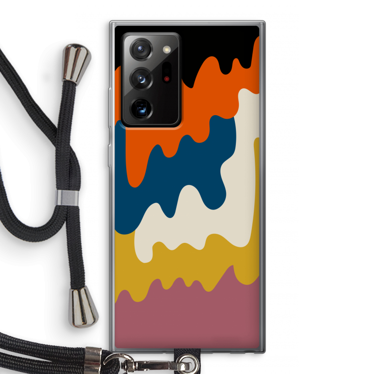 Baar A: Samsung Galaxy Note 20 Ultra / Note 20 Ultra 5G Transparant Hoesje met koord